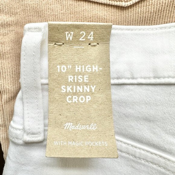 Madewell  $135 Jeans 10" High-Rise Skinny Crop Button-Front Edition size… - Picture 8 of 9